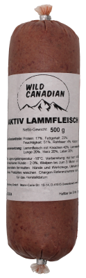 Wild Canadian Aktiv Lammfleisch, 500-g-Block