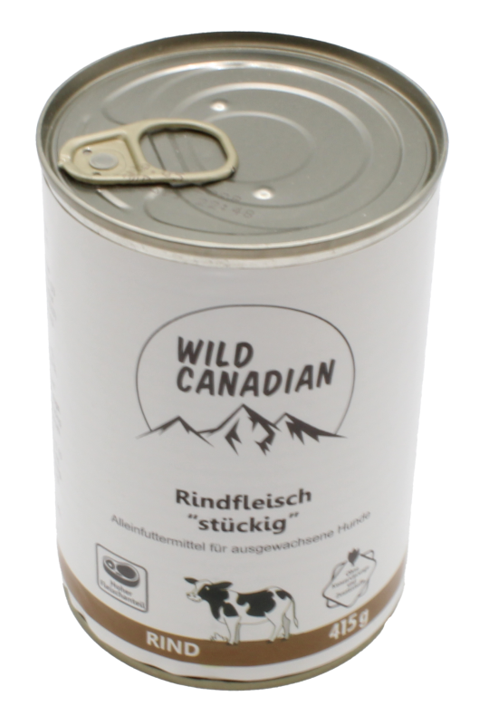 Wild Canadian Hundefutter Rind, 415-g-Dose